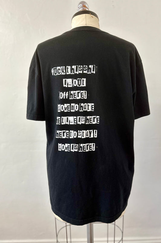 Ragtofab Upcycle Black Brandy  oversized