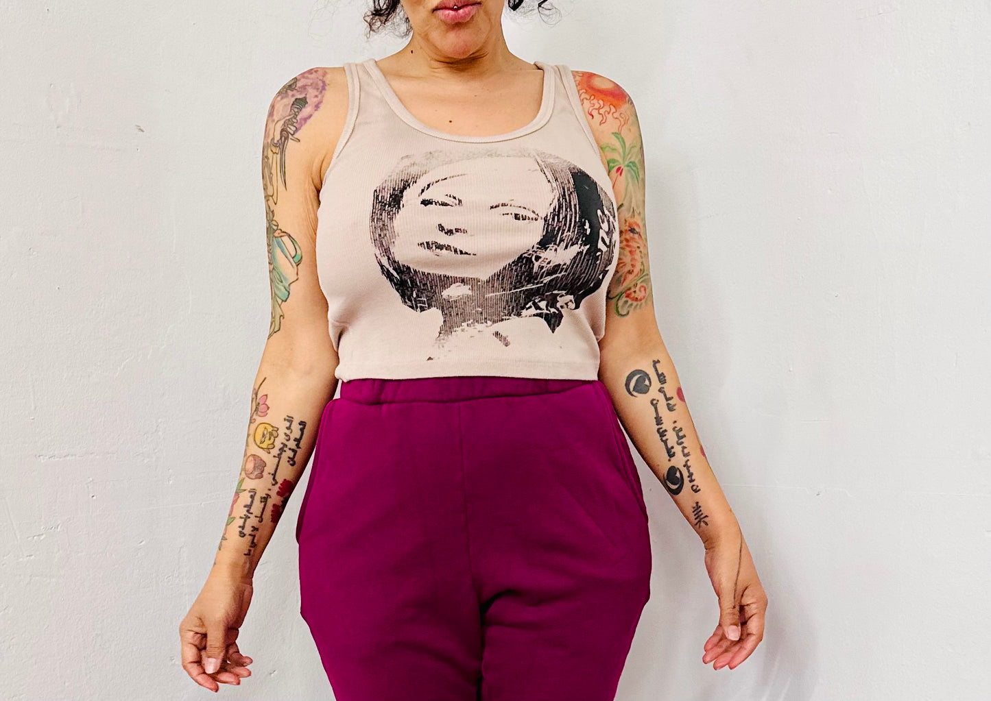 Ragtofab screen printed tank top