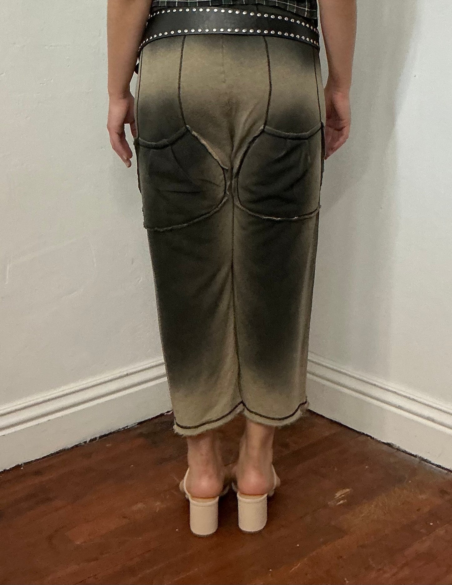 Pigment Spray French terry crop pant