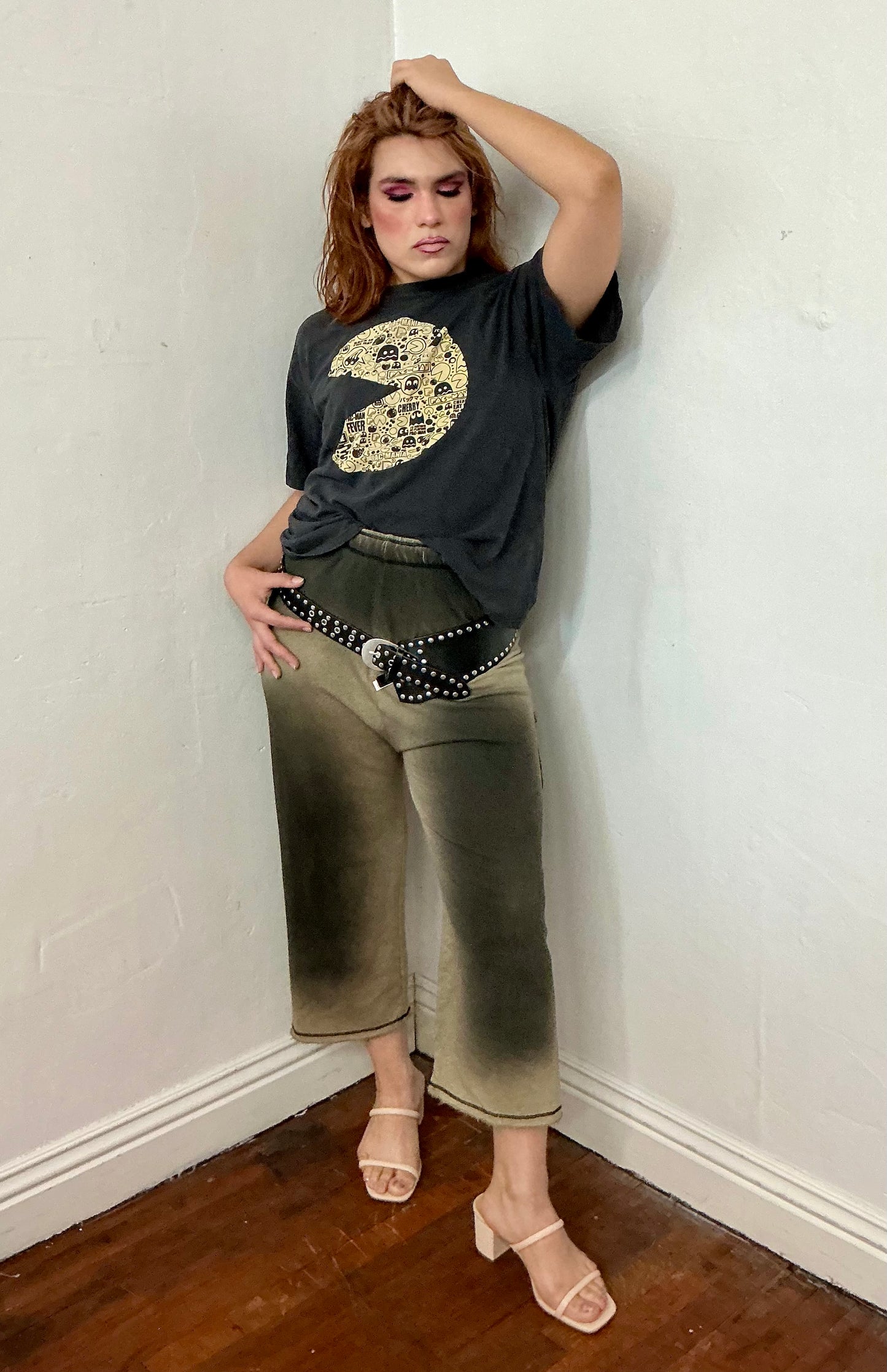 Pigment Spray French terry crop pant