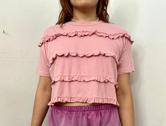 Recycle current/ Elliott cotton crop top