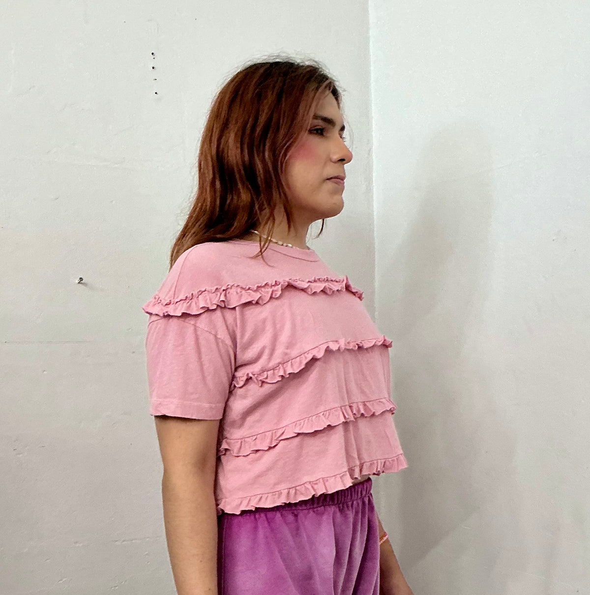Recycle current/ Elliott cotton crop top