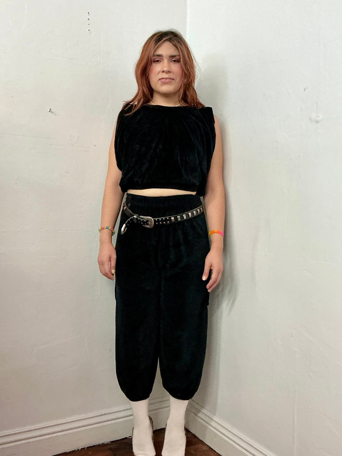 Cargo pant with oversized tank top set