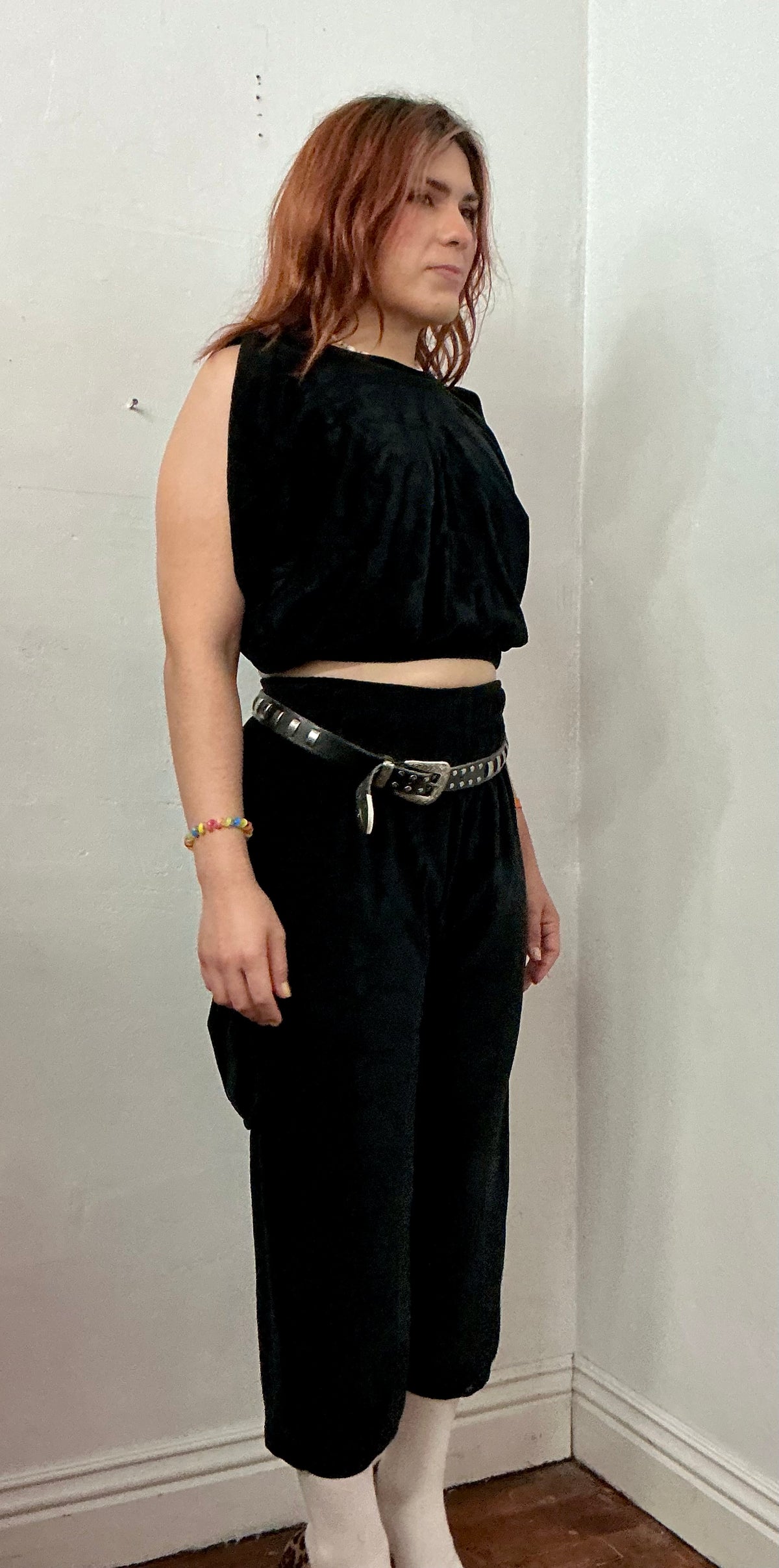 Cargo pant with oversized tank top set