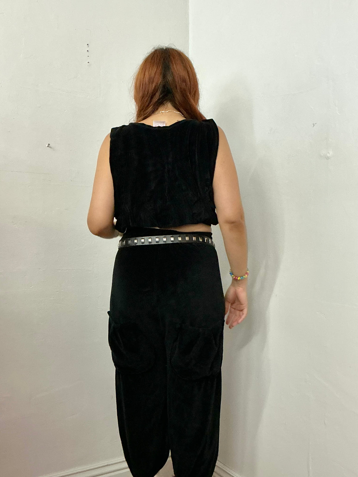 Cargo pant with oversized tank top set