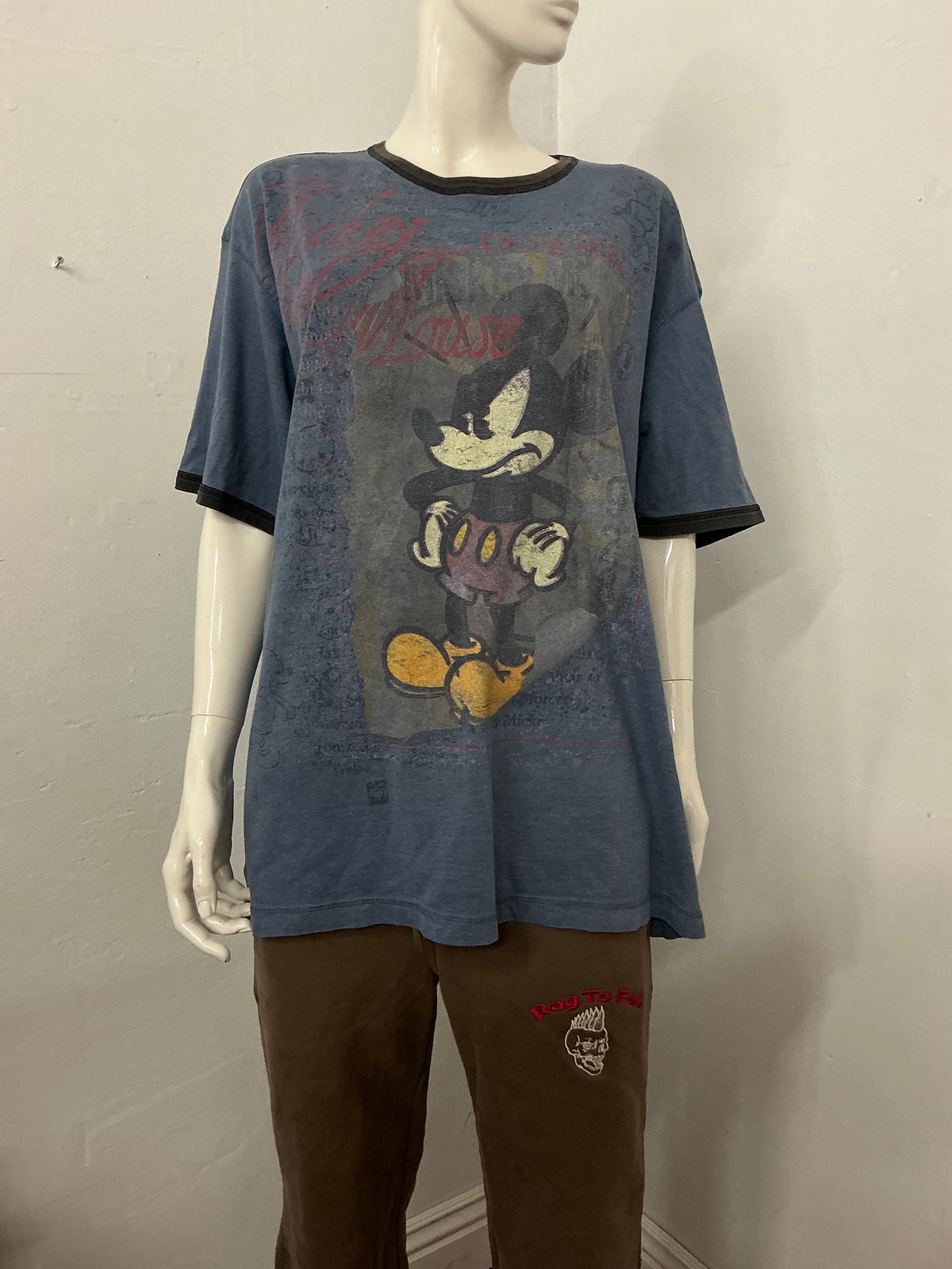 Mickey Mouse screen print vintage tee 