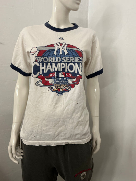 Yankees  World Series champions 2009 ringer tee 